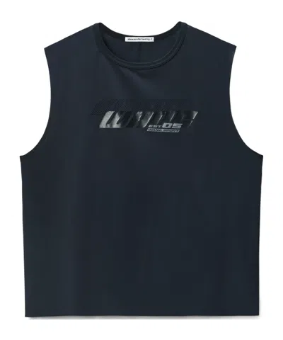 ALEXANDER WANG LOGO-PRINT VEST