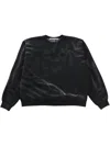 Alexander Wang Crease Wash Long Sleeved T-shirt In Black