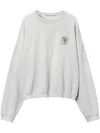 Alexander Wang Gender Inclusive Heaven On Earth Embroidered Sweatshirt In 灰色