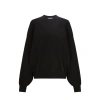 Alexander Wang Black Stretch Polyester Blend Sweater In Black