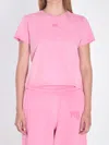 Alexander Wang Logo T-shirt In Pink