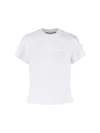 Alexander Wang Cotton Shrunken Logo T-shirt In White