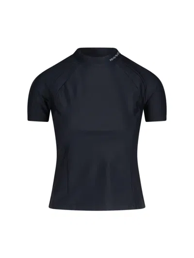 Alexander Wang Logo T-shirt In Black