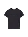 Alexander Wang Embossed Logo T-shirt In Black
