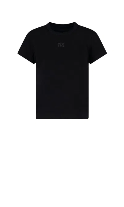 Alexander Wang Logo T-shirt In Black