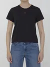 Alexander Wang Essential Shrunk Cotton Jersey T-shirt In Black