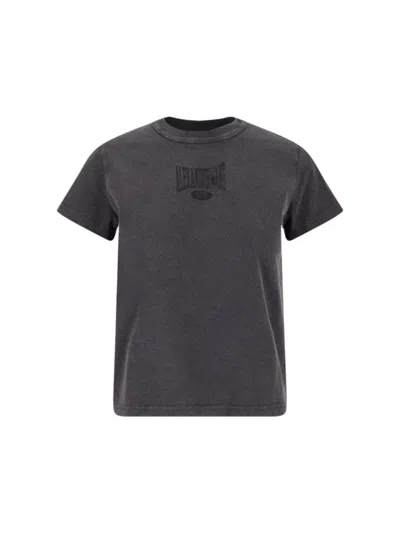 Alexander Wang Logo T-shirt In Faded Black