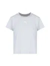 Alexander Wang Essential Shrunk Cotton Jersey T-shirt In Gray