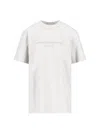 Alexander Wang Logo T-shirt In Lightheathergrey