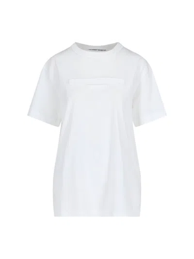 Alexander Wang Crew Neck Short Sleeves Top In White