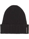 Alexander Wang Logo-tag Beanie Hat In Black