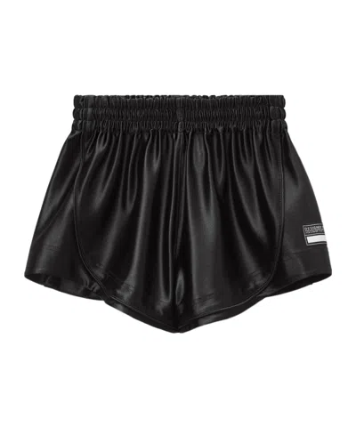 Alexander Wang Mini Track Shorts In Black