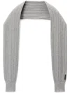 Alexander Wang Logo-tag Scarf In Grey