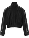 ALEXANDER WANG ALEXANDER WANG LOGO-TAPE CROPPED TRACK JACKET