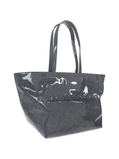 Alexander Wang Logo Tote Bag In Gray