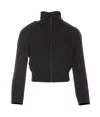 Alexander Wang Logo Track Jacket Elasticized Waist In Black