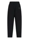Alexander Wang Essential Terry Classic Sweatpant Puff Paint Logo Clothing In Black