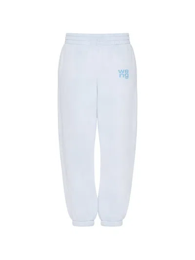 Alexander Wang Logo Track Pants In Blue