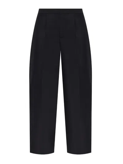 Alexander Wang Logo Trousers In Black
