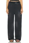 Alexander Wang Pre Styled Bike Shorts Pants In Washed Black