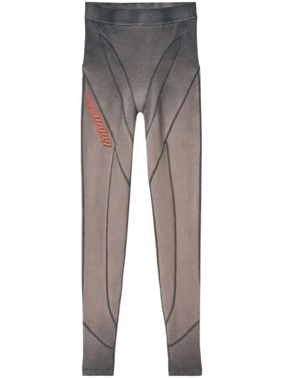 ALEXANDER WANG LOGO-WAISTBAND LEGGINGS