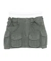 ALEXANDER WANG LOGO-WAISTBAND MINI SKIRT