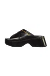 Alexander Wang Float Criss-cross Platform Sandal In Black