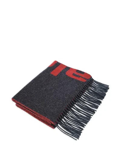 Alexander Wang Logo-detail Scarf In Black