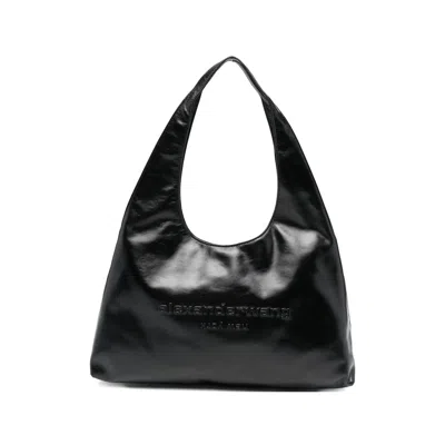 Alexander Wang Logo-detail Shoulder Bag In Black