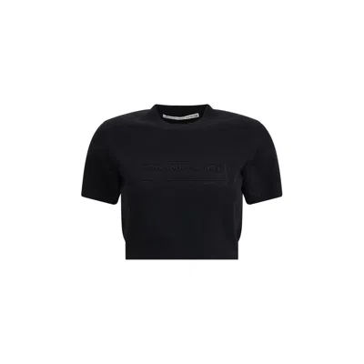Alexander Wang Women Logoed T-shirt In Black