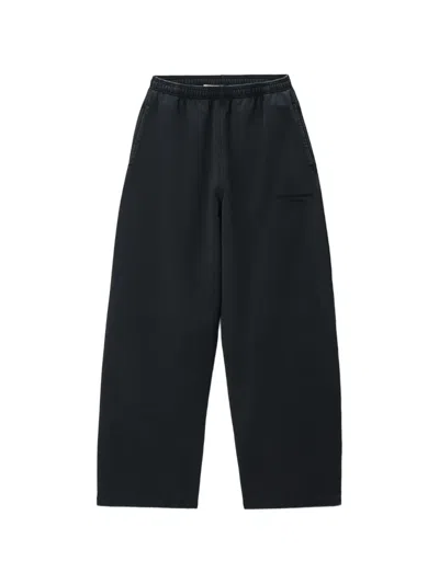 Alexander Wang Logo-embroidered Track Pants In Black