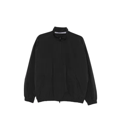Alexander Wang Logo-perforated Oversized Jacket In Black