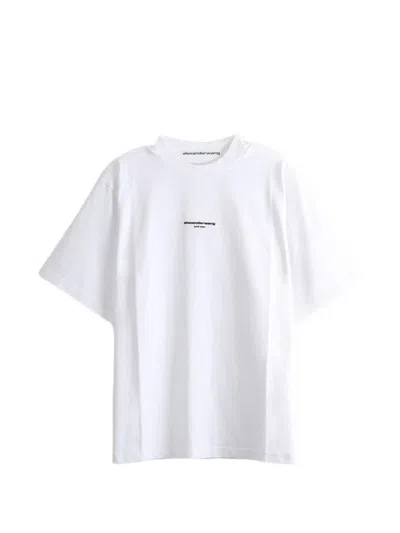 Alexander Wang Logo-print Cotton T-shirt In White