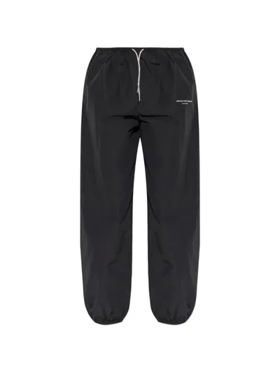 Alexander Wang Logo-print Track Pants In Black