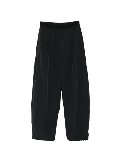 Alexander Wang Logo-waistband Elasticated-cuffs Track Pants In Black