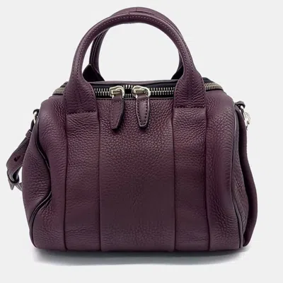 Pre-owned Alexander Wang Loki Duffle Bag In Burgundy