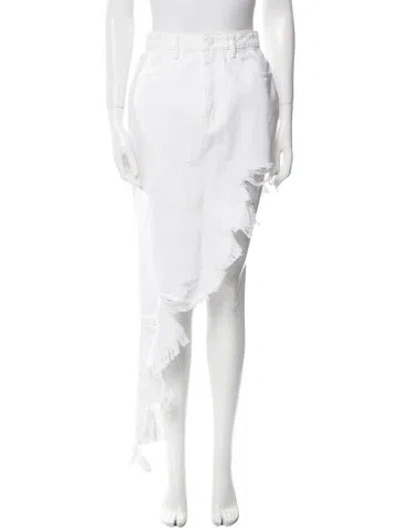Pre-owned Alexander Wang Long Skirt In White