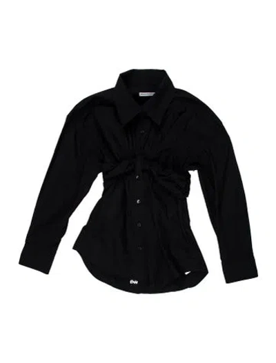 Pre-owned Alexander Wang Long Sleeve Blouse In Blue