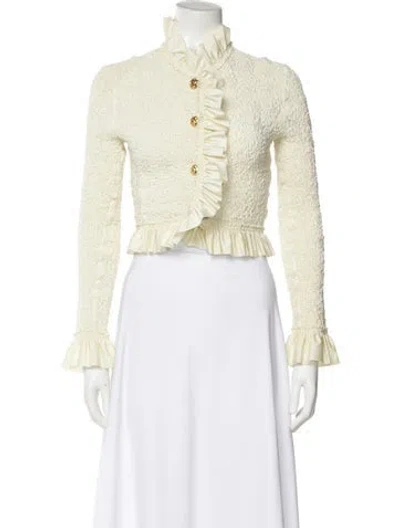 Pre-owned Alexander Wang Long Sleeve Blouse In White