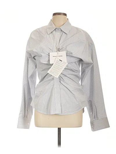 Alexander Wang Long Sleeve Button Down Shirt In White