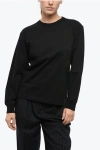 Alexander Wang Puff Logo Crewneck Sweatshirt In Black