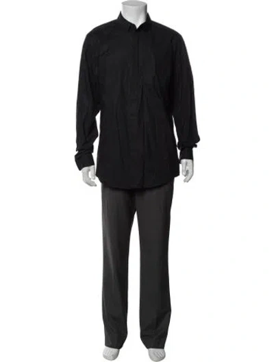 Pre-owned Alexander Wang Long Sleeve Dress Shirt In Black