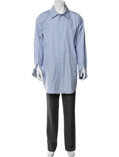 Pre-owned Alexander Wang Long Sleeve Dress Shirt In Blue