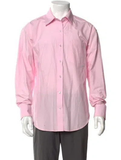 Pre-owned Alexander Wang Long Sleeve Dress Shirt W/ Tags In Pink