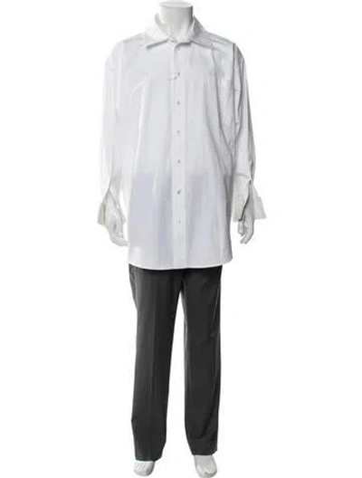 Pre-owned Alexander Wang Long Sleeve Dress Shirt In White