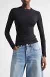 Alexander Wang Long Sleeve Layered T-shirt In Black