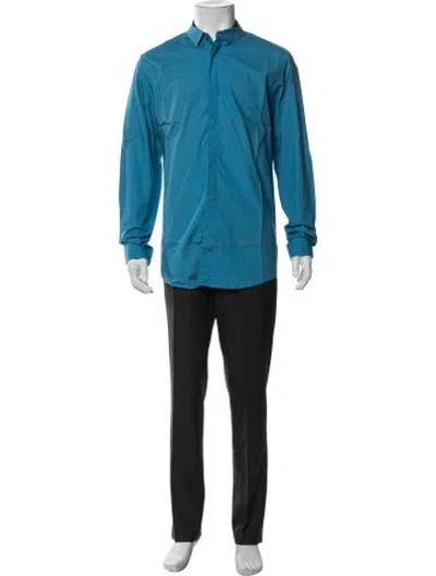 Pre-owned Alexander Wang Long Sleeve Shirt In Blue