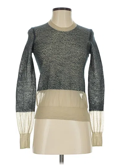 Pre-owned Alexander Wang Long Sleeve Top Blue Turtleneck Tops