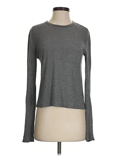 Pre-owned Alexander Wang Long Sleeve T-shirt In Gray