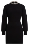 Alexander Wang Crystal-embellished Mini Dress In Black